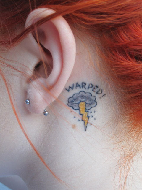 someone er.. more than one somes get a diamond tattoo behind their ear?