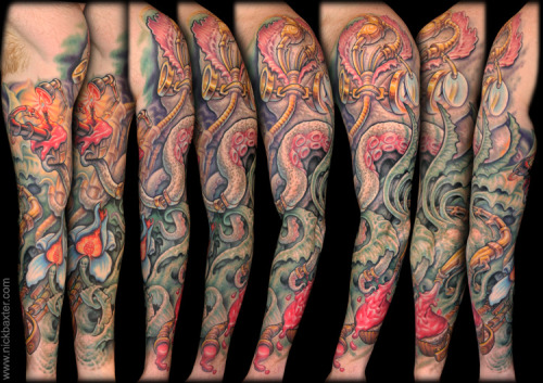 Nick Baxter Tattoo Steampunk Octopus Amazing