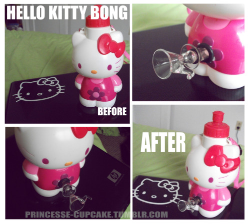 Hello Kitty Arts And Crafts. Hello Kitty water bottle bong