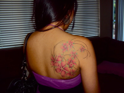 So Plumeria flower tattoo