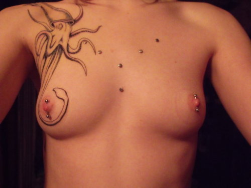 Body Tattoos and Nipple Piercings