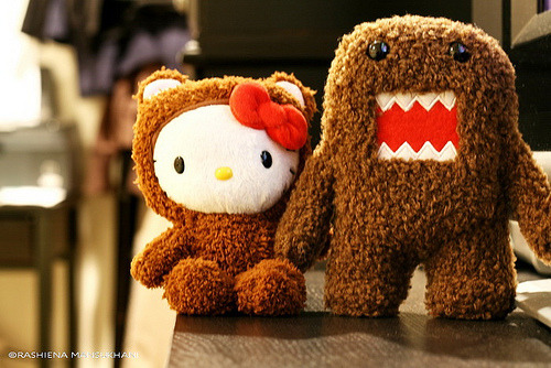 Hello Kitty and Domo Kun! :). Source: smalllady