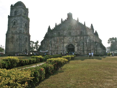 The magnificent Paoay Church is one among the Philippines’ many cathedrals. It is listed by UNESCO as a World Heritage Site. Definitely a must-see on your first trip to the Ilocos Province.  Paoay, Ilocos Norte.  February 2010