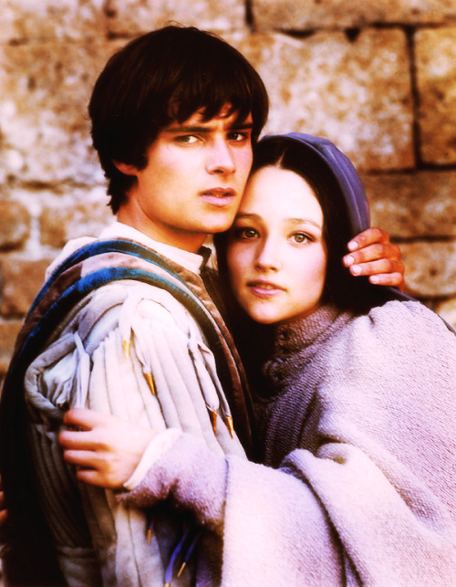 Leonard Whiting Olivia Hussey presumably during the filming of the 