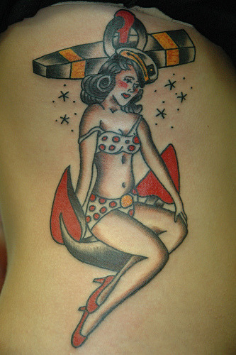 Posted July 12 2010 at 431pm in traditional tattoo anchor pin up 1 note