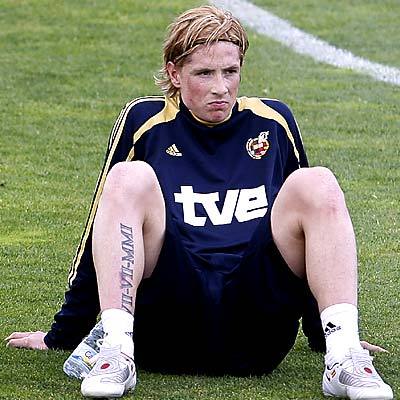 The much speculated tattoo. #Fernando Torres
