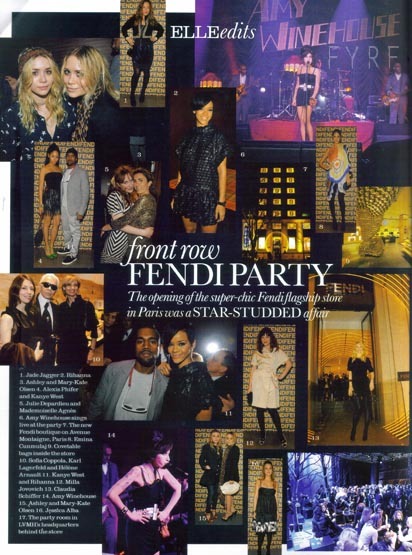 Rihanna in ELLE UK just some small pics of Rihanna when she attended the Fendi show back in 08