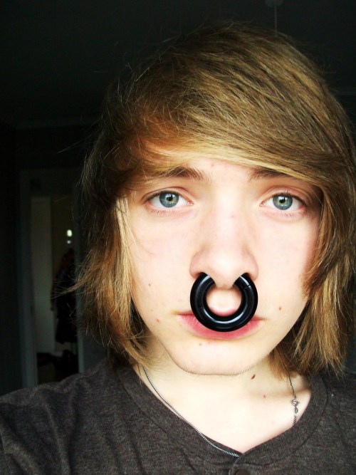 10&#160;mm septum, My black plastic ring! Submitted by youaintnofamily.