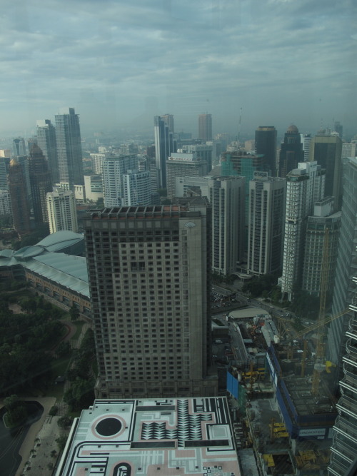 View from the Petronas Twin Towers, Kuala Lumpur, Malaysia. April 2010