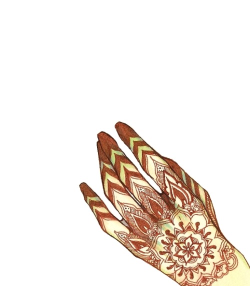henna drawing design