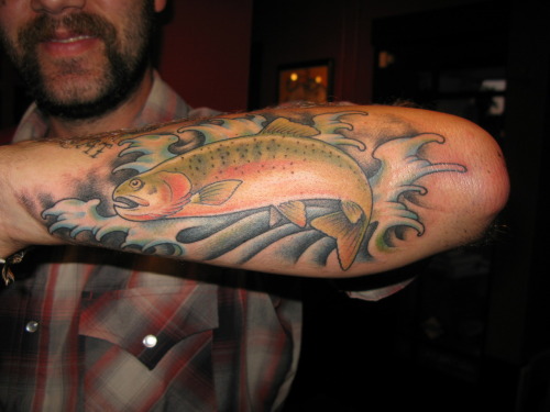 George Cutright now owns this Cut-Throat Trout tattoo