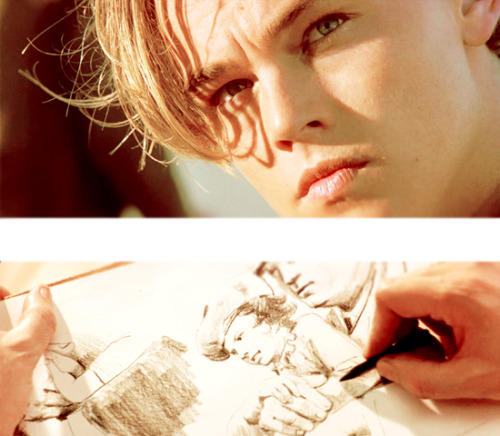 leonardo dicaprio titanic drawing. Leonardo DiCaprio in Titanic