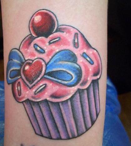 My cupcake tattoo, done by Paul at Ouch tattoo studios!