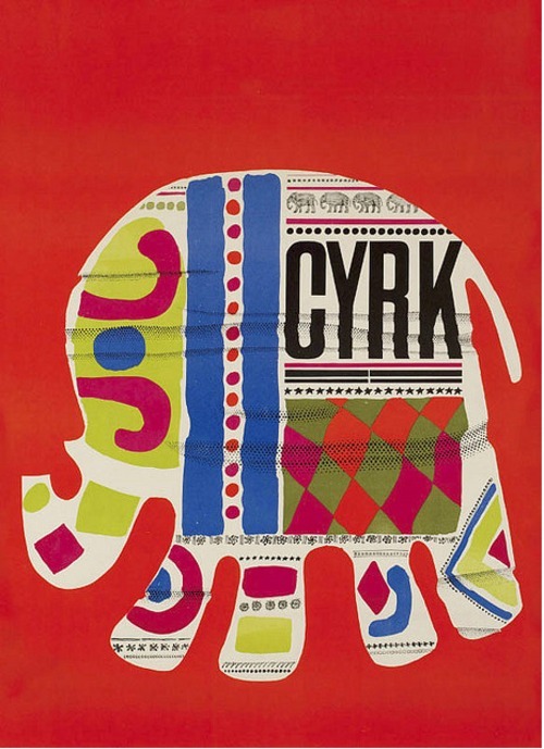 Jan Mlodozeniech CYRK 1966 Polish Circus poster