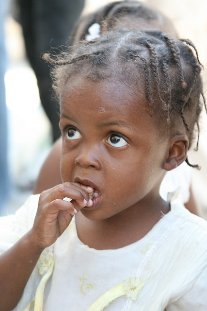 A Haitian girl