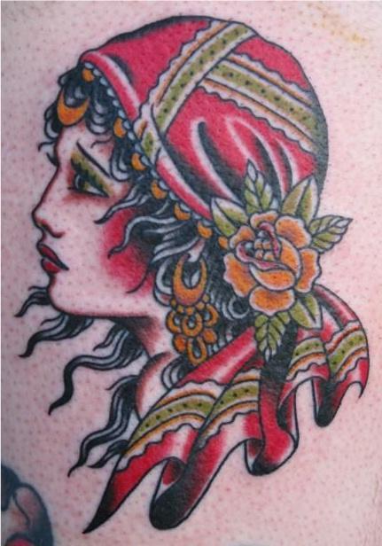 gypsy girl tattoo. gypsy girl tattoo.