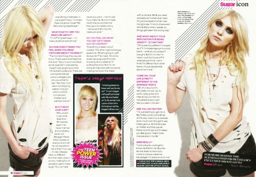 Taylor inside Sugar magazine #4