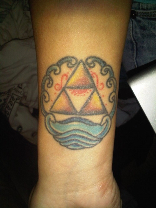 triforce tattoo. My Triforce tattoo.