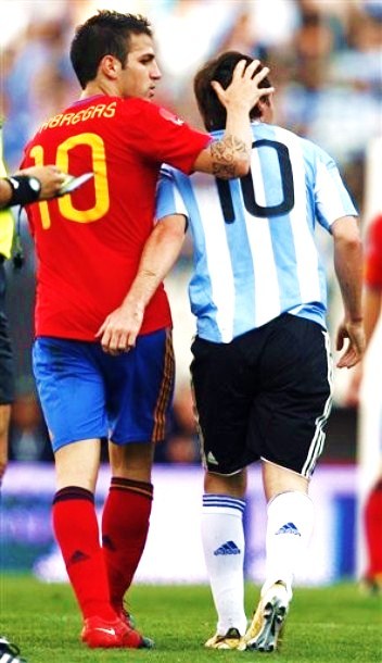 lionel messi hot. Cesc Fabregas and Lionel Messi