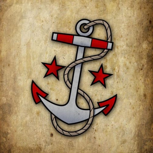Old School Tattoos - Anchors Aweighby J.M. Carlyle. Photo - Permalink