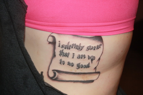 This My HP Tattoo Best Friend Has Mischief Managed It Means 500x333px
