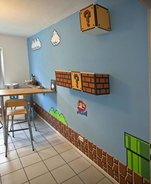 i just finished my super mario kitchen… self printet decals and super boxes! different view
Submitted by Soeren