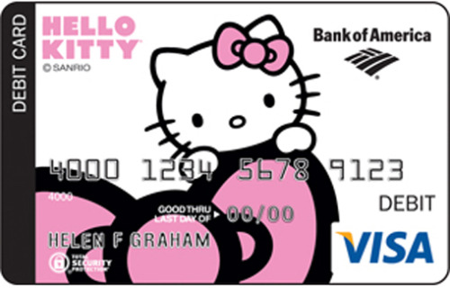 Hello Kitty Debit Card Bank Of America. Bank of America x Hello Kitty