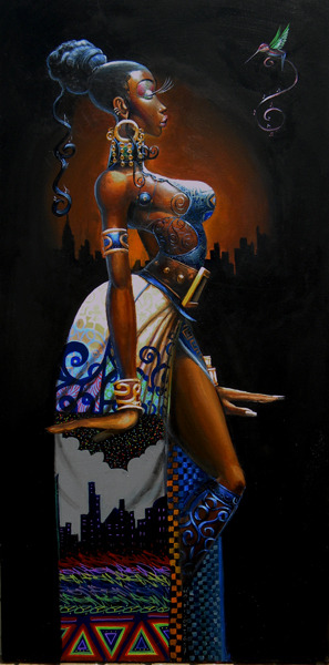 afro-art-chick:Royal Blue by Frank Morrison