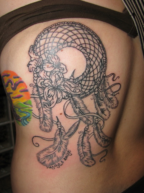 dreamcatcher tattoo by speck osterhout mastermind ink chicago