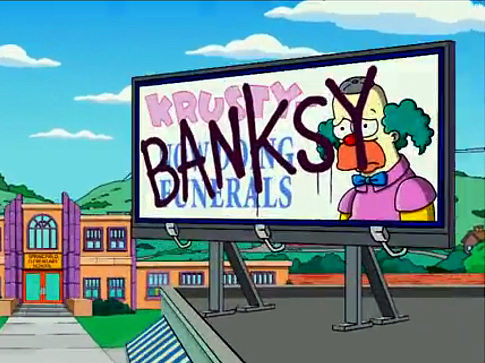 Banksyfs eSimpsonsf couch gag targets Twentieth Century Fox banking on its most famous cartoon