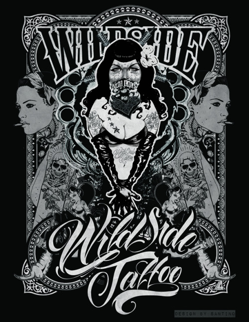wild side tattoo tees design :) (fan art lng po. wala magawa kanina.. hehe 