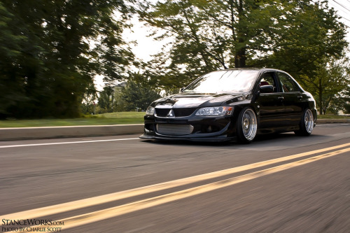 Perfect Rolling Shot of an Perfectly Stanced Car Automotive At It's Finest