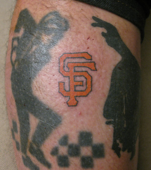 Black Heart Tattoo was doing SF logo tattoos for $  50 today.