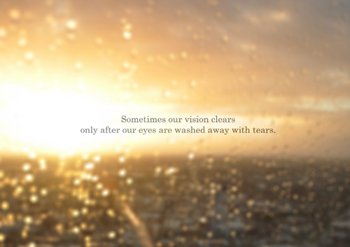 Quotes About Vision. sometimes our vision clears