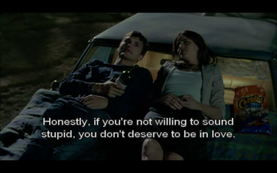 Honestamente, se você não está disposto a parecer estúpido, você não merece estar apaixonado.

— De repente é amor
(Nem amo esse filme, rs)