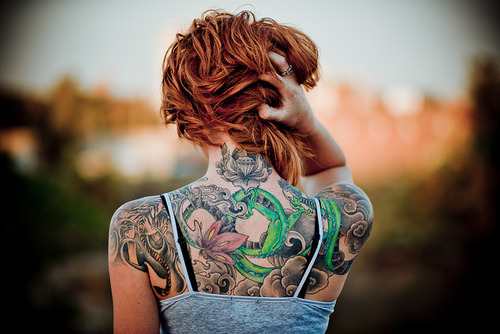 star wars girl tattoo. How not love Star Wars