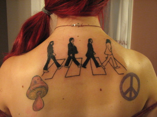 This was right after I got my Beatles tattoo.