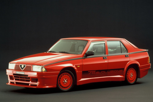 1986 Alfa Romeo 75 Turbo Evoluzione v a Carscoop gabeweb 