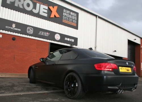 I spy a NEW BMW E92 M3 coupe in Matte Black 1 30 produced for the UK