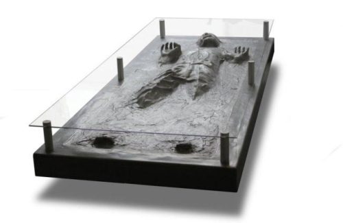 I want this Han Solo in Carbonite coffee table and...