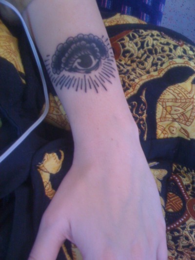  my obsession with freemasonry - this tattoo symbolises the masonic eye 
