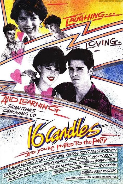 Tagged: 80's movie, Sixteen Candles, 1984, Molly Ringwald, Anthony Michael 