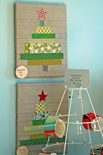 scrapstudio:
So so cute! :)
vintagemodernquilts:
One of my favorites - patchwork trees By Providence Handmade
