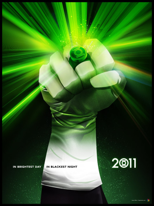 Green Lantern film poster by James White