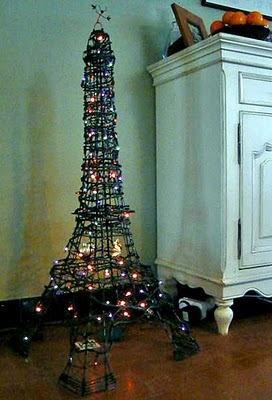 Eiffel Tower Pictures Christmas on Harvestheart   Christmas Tree Alternative     Mini Eiffel Tower
