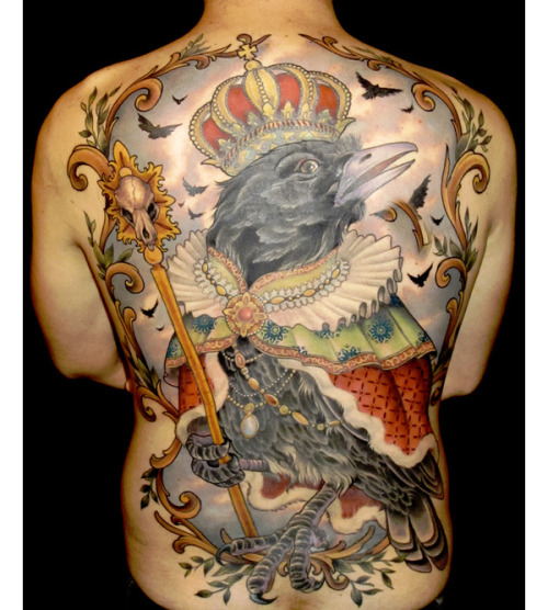 Crow is King Tattoos by Ryan Mason Crow is King Tattoos by Ryan Mason