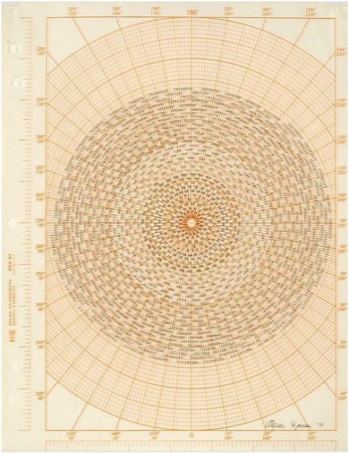 sun mathmatics by agnes denes c 1974 via ratakmonodosico 