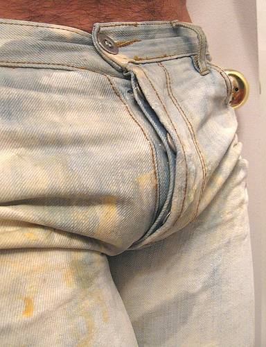 6 Responses to Torn Jeans Bulge Tuesdays 