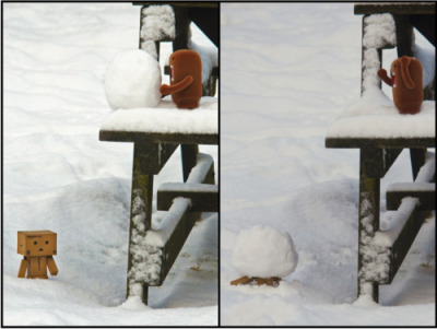 Danbo Snow on Danbo   Domo On A Snow Day       Cute Or Waa