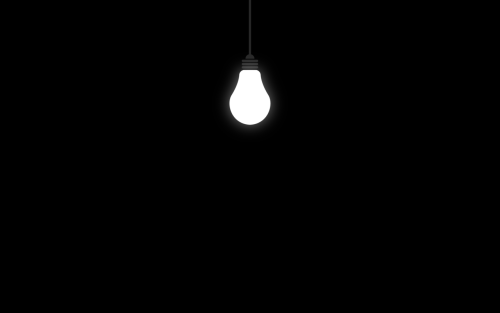 A simple lamp in black background From simple desktops